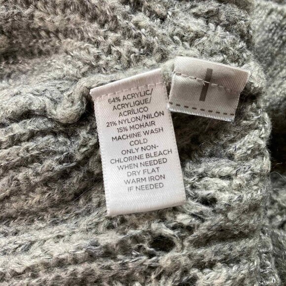 LOFT Sweater Womens Small Brown Loose Knit Pullover Acrylic Mohair Blend - Picture 6 of 6